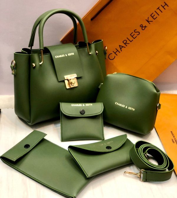 5 Pcs Shoulder Bag Set For Girls Charles Keith Hand bag