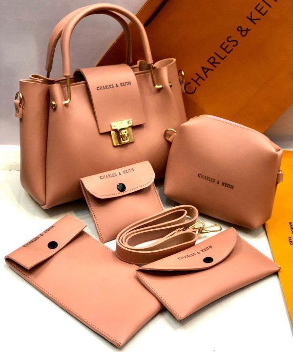 5 Pcs Shoulder Bag Set For Girls Charles Keith Hand bag