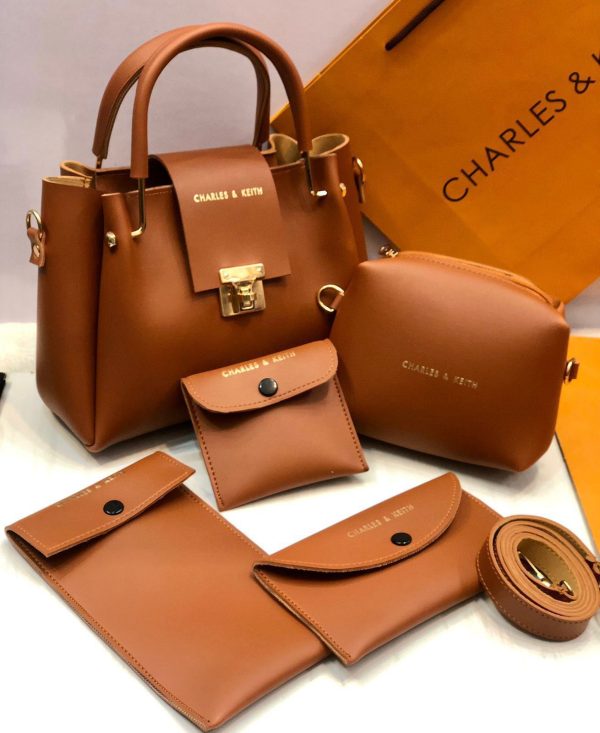 5 Pcs Shoulder Bag Set For Girls Charles Keith Hand bag