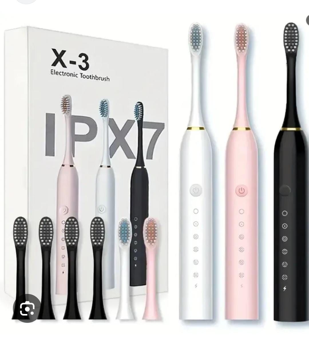 Whiten Your Smile with 6 Smart Modes – Rechargeable Electric Toothbrush with Holder & Timer!