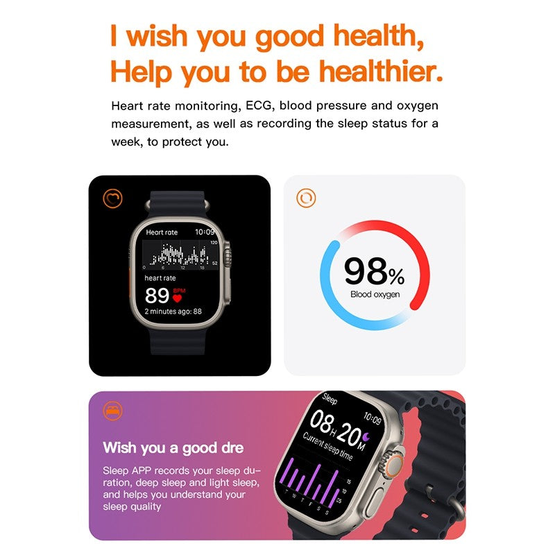 T800 Ultra2 Smart Watch with49 MM Dial Size