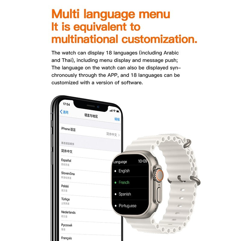 T800 Ultra2 Smart Watch with49 MM Dial Size