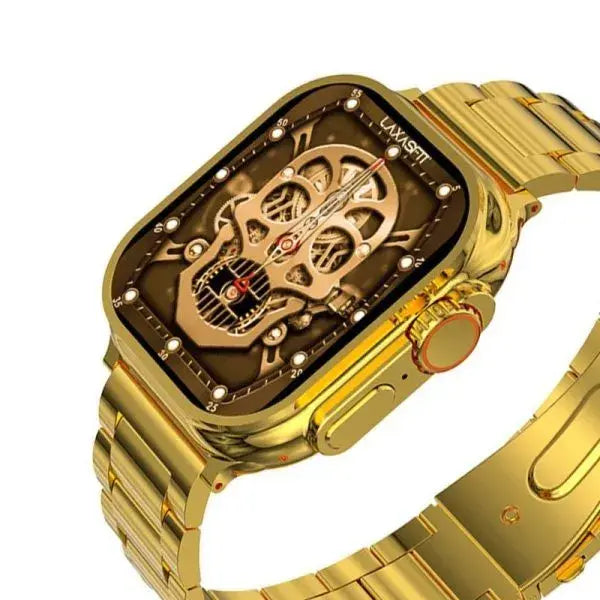 G9 Ultra Pro Smart Watch ( Golden Edition ) Smartwatch With 3 Straps