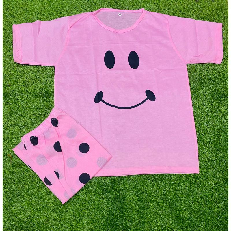 2 Pcs Women's Stitched Cotton Jersey Printed Night Suit