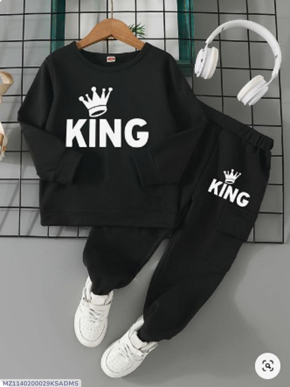2 Pcs for Kids Stylish Micro Tracksuit for Kids 