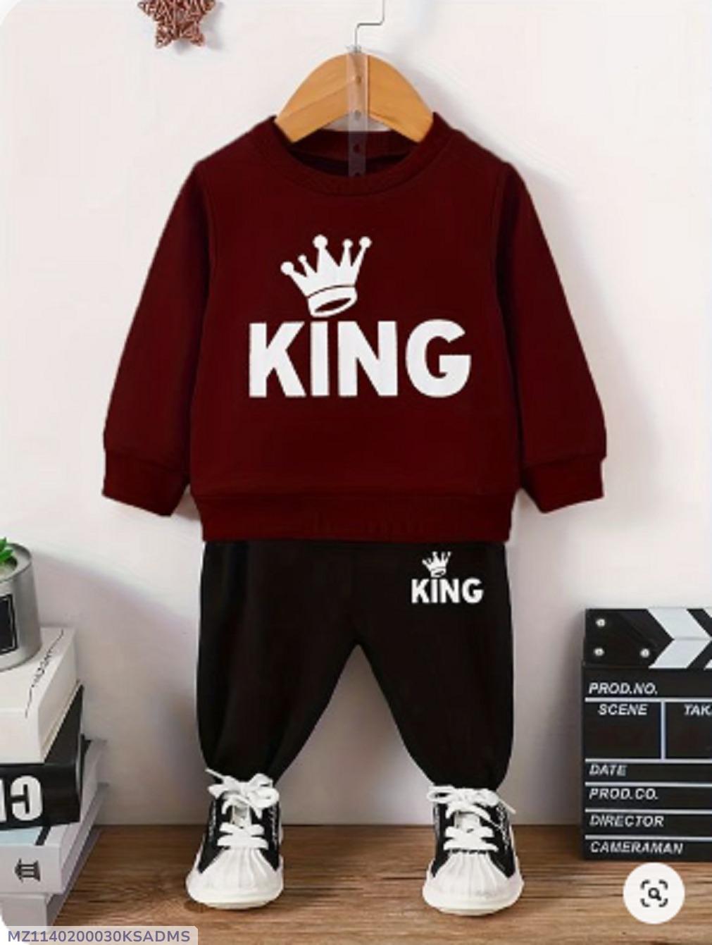 2 Pcs for Kids Stylish Micro Tracksuit for Kids 