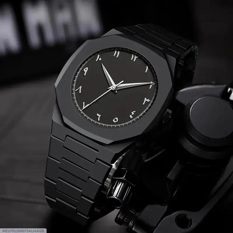 Men's Aluminum Chain Watch - 1 Pc, Durable and Stylish
