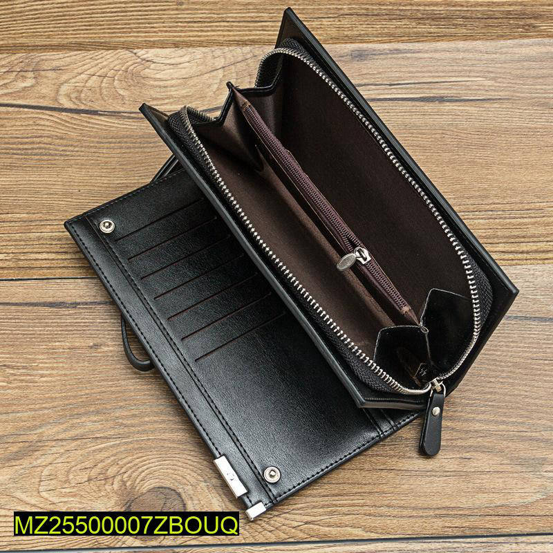Men Spacious Leather Wallet