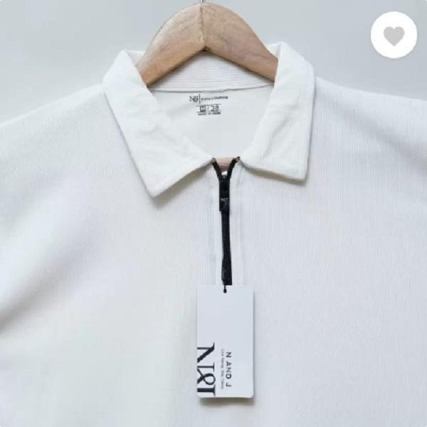 Men's Cotton Plain Polo T-Shirt - 1 Pc Round Neck