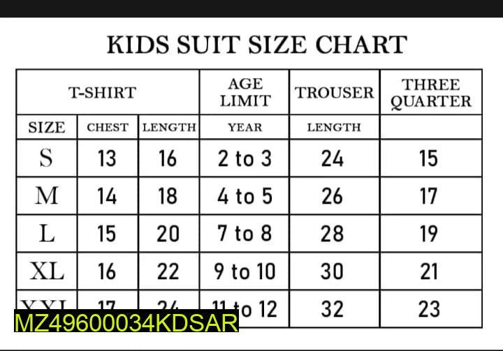 2 Pcs for Kids Stylish Micro Tracksuit for Kids