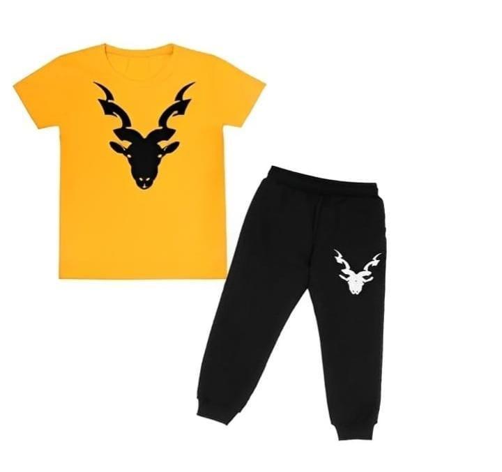 2 Pcs for Kids Stylish Micro Tracksuit for Kids