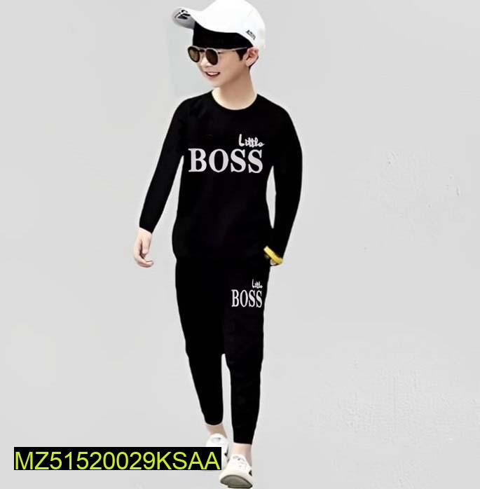 2 Pcs for Kids Stylish Micro Tracksuit for Kids 