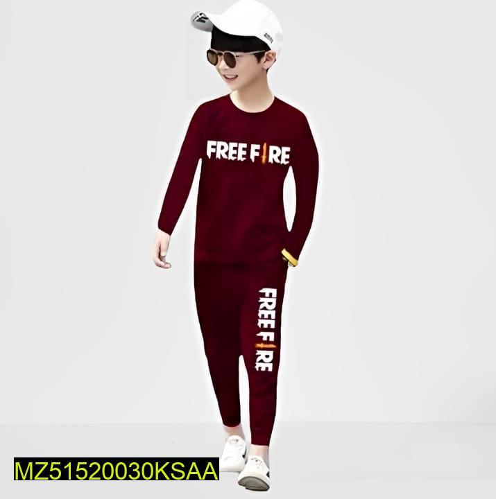 2 Pcs for Kids Stylish Micro Tracksuit for Kids