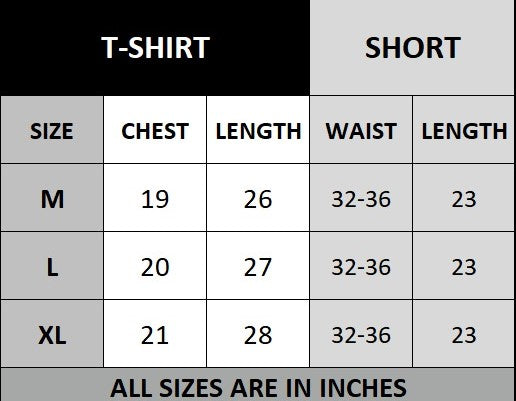 Black Color Trendy Line Printed Tracksuit For Men | Cotton T-shirt & Shorts | Summer Casual Wear | Gym & Elegant Suit