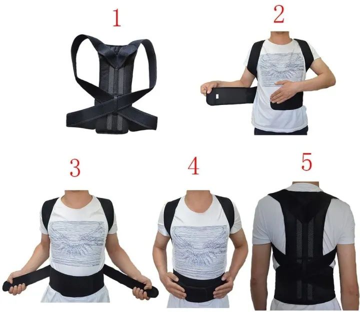 Adjustable Magnetic Posture Corrector Corset Back Brace Back Belt