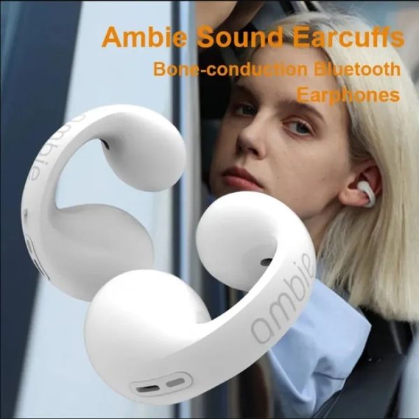 Arch Ambie Ear Cuffs | BoneConduction Earbuds Ear Cuffs | Best Quality Earbuds Black/white (with Box)