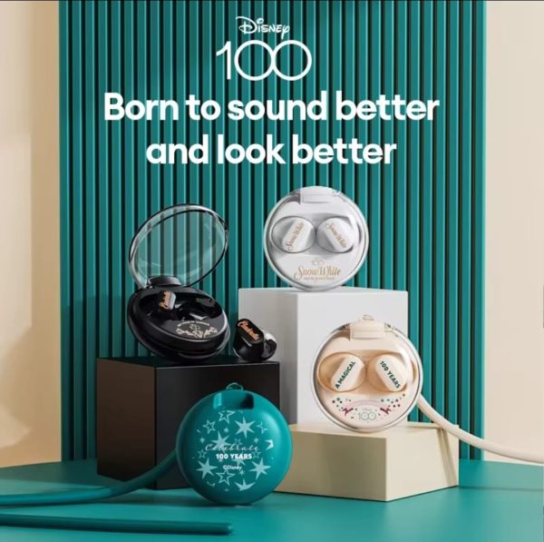 Disney Earphone Qs-t1 Bluetooth 5.3 Wireless Headphones Hifi Stereo Sound Earbuds