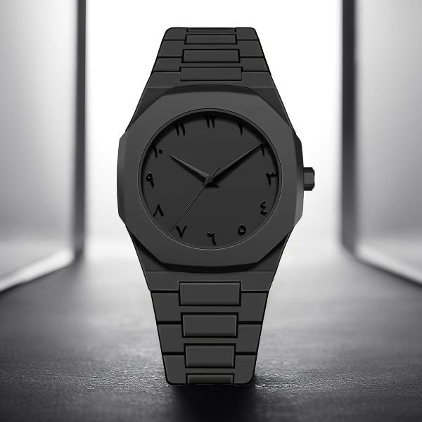Full Black Aura Quartz Watch Premium Quality