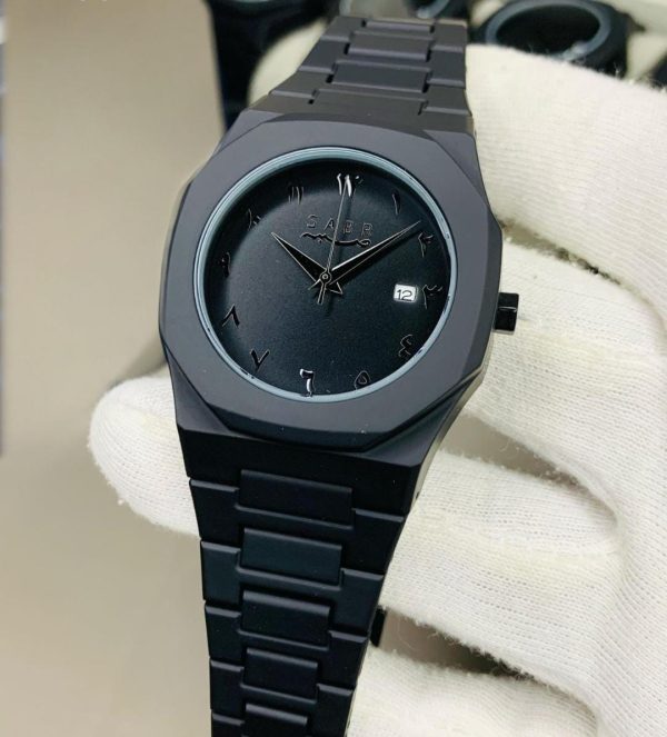 Full Black Aura Quartz Watch Premium Quality