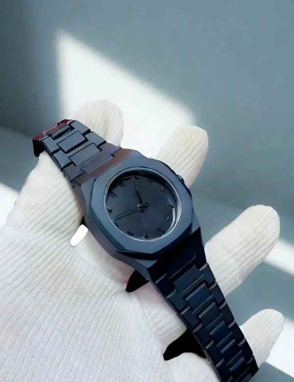 Full Black Aura Quartz Watch Premium Quality