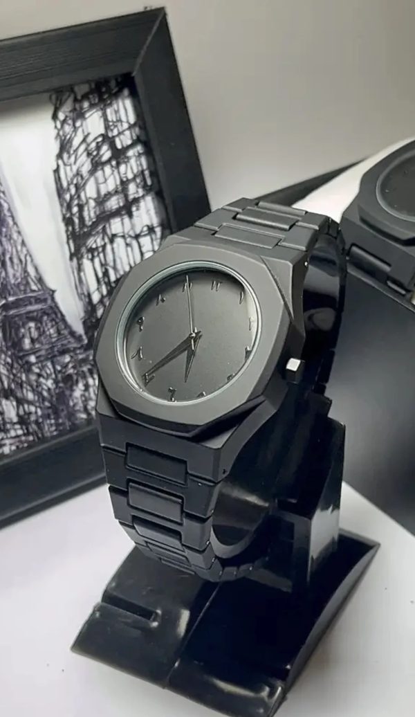 Full Black Aura Quartz Watch Premium Quality