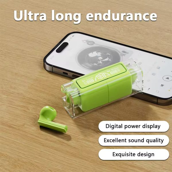 Tws Bh15 Music Wireless Bluetooth Ear Buds | Transparent Wireless Bluetooth