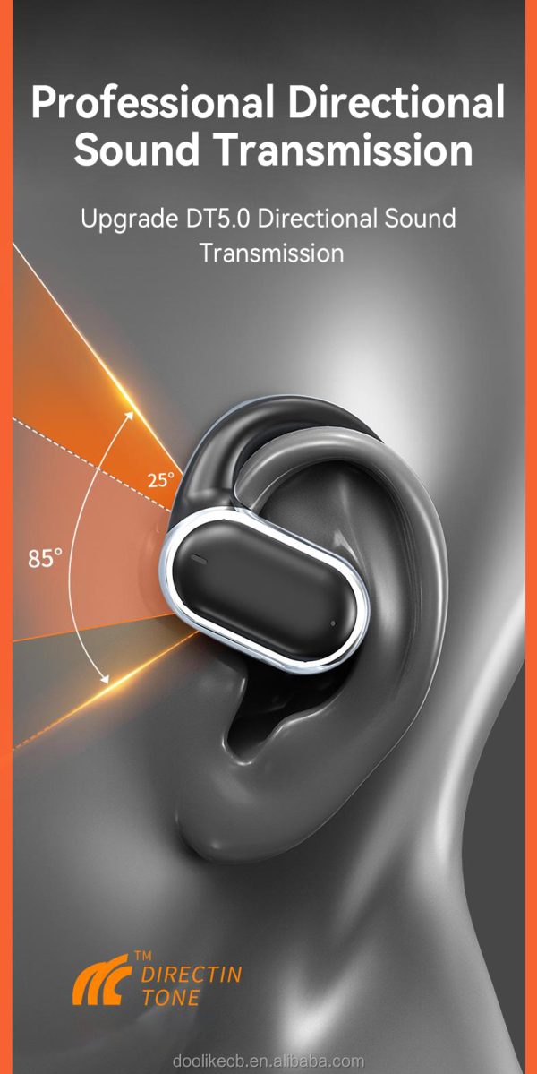 X97 Headphones Wireless Earphone Tws Painless Wear No Pain Led Display Open-ear Bt 5.3 Earbuds (random Color