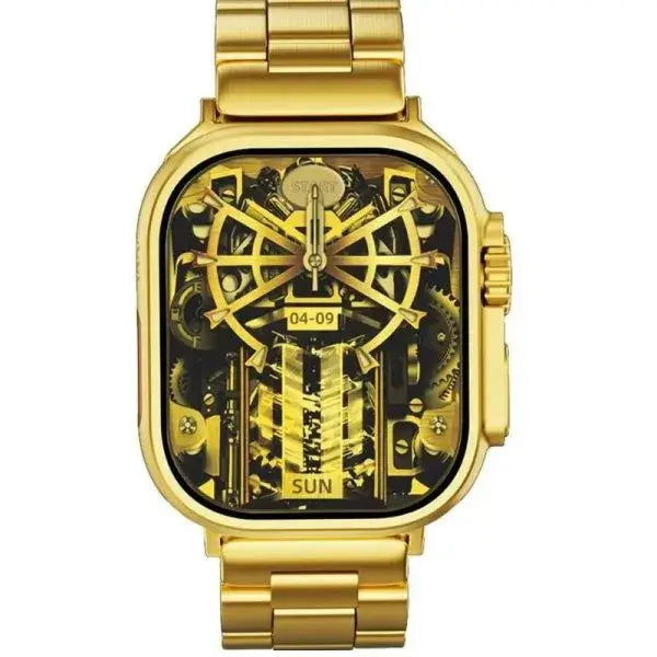G9 Ultra Pro Smart Watch ( Golden Edition ) Smartwatch With 3 Straps