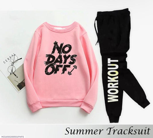 2 Pcs Men's Fleece Printed Sweatshirt Track Suit