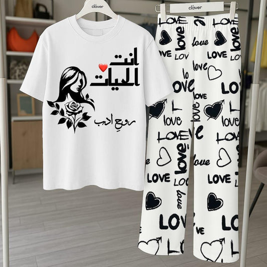 Comfortable 2 Pcs Cotton Printed