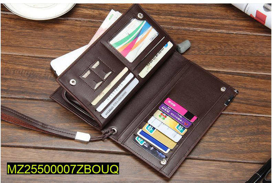 Men Spacious Leather Wallet