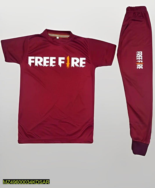 2 Pcs for Kids Stylish Micro Tracksuit for Kids