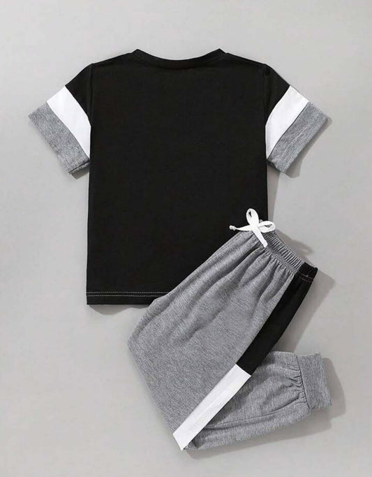 2 Pcs for Kids Stylish Micro Tracksuit for Kids