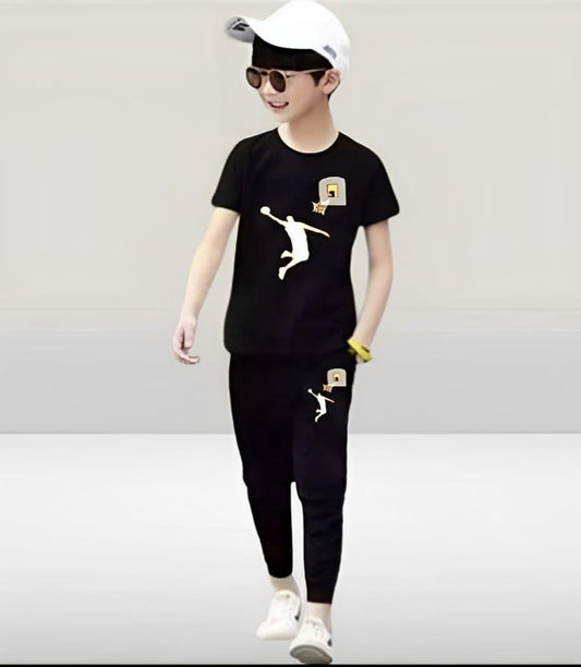 2 Pcs for Kids Stylish Micro Tracksuit for Kids