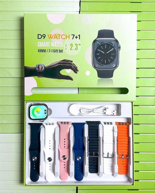 D9 Ultra Smart Watch Series 9 – 2.09″ Display | Bluetooth Calling | 7 Straps | Fitness &; Sports Smartwatch for Android ; iPhone