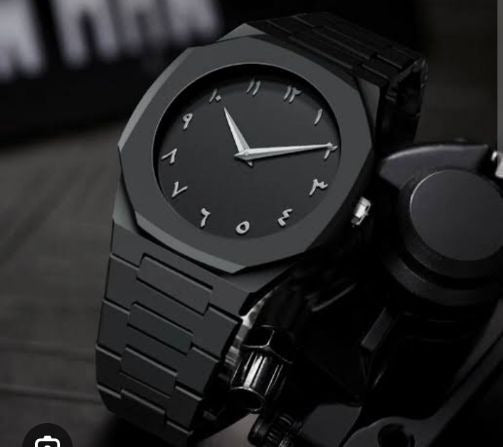 Full Black Aura Quartz Watch Premium Quality