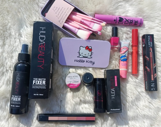 12 In 1 Makeup Deal – Your Ultimate Beauty Kit Huda Beauty Fixer