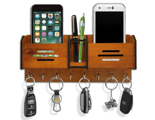 Multipurpose Design Wooden Key Holder I Home Decoration Items