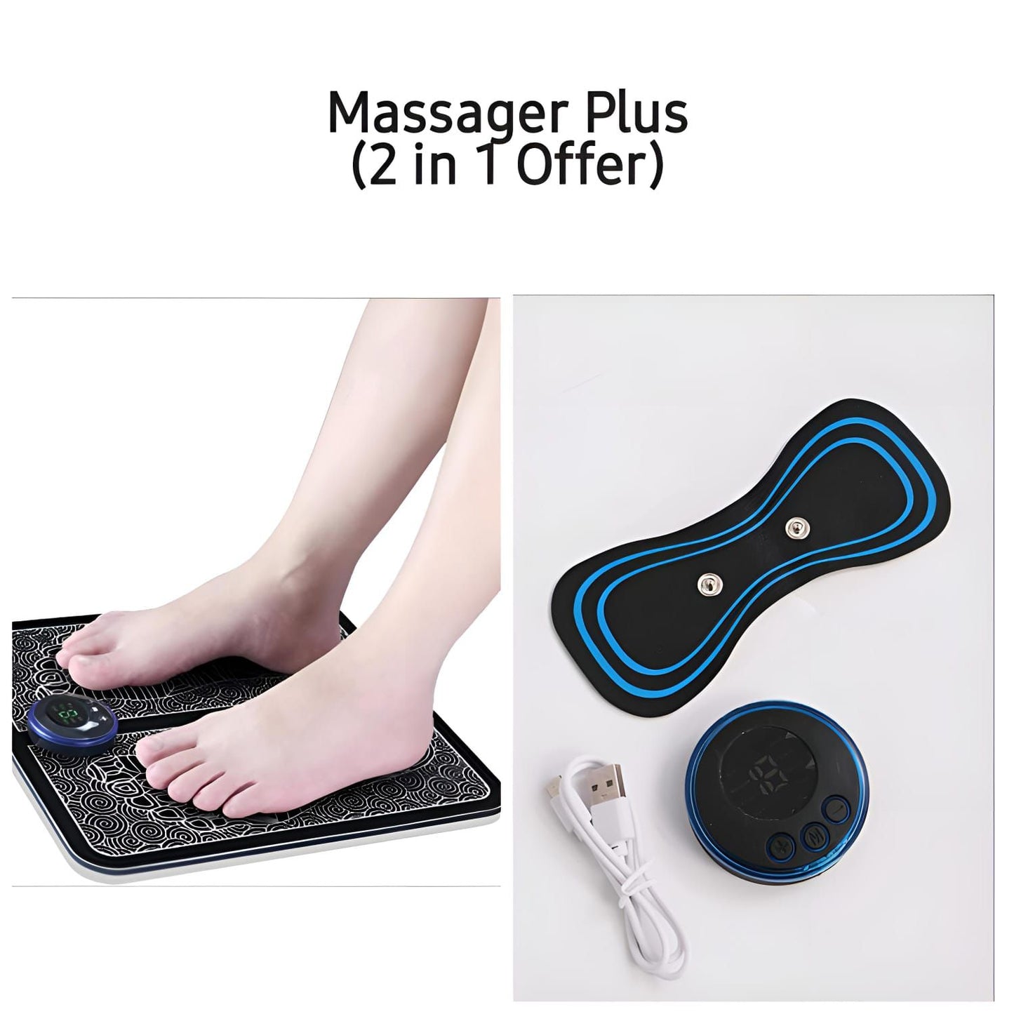Pack Of 2 Massagers Mini Massager Plus Foot MassagerPack Of 2 Massagers Mini Massager Plus Foot Massager